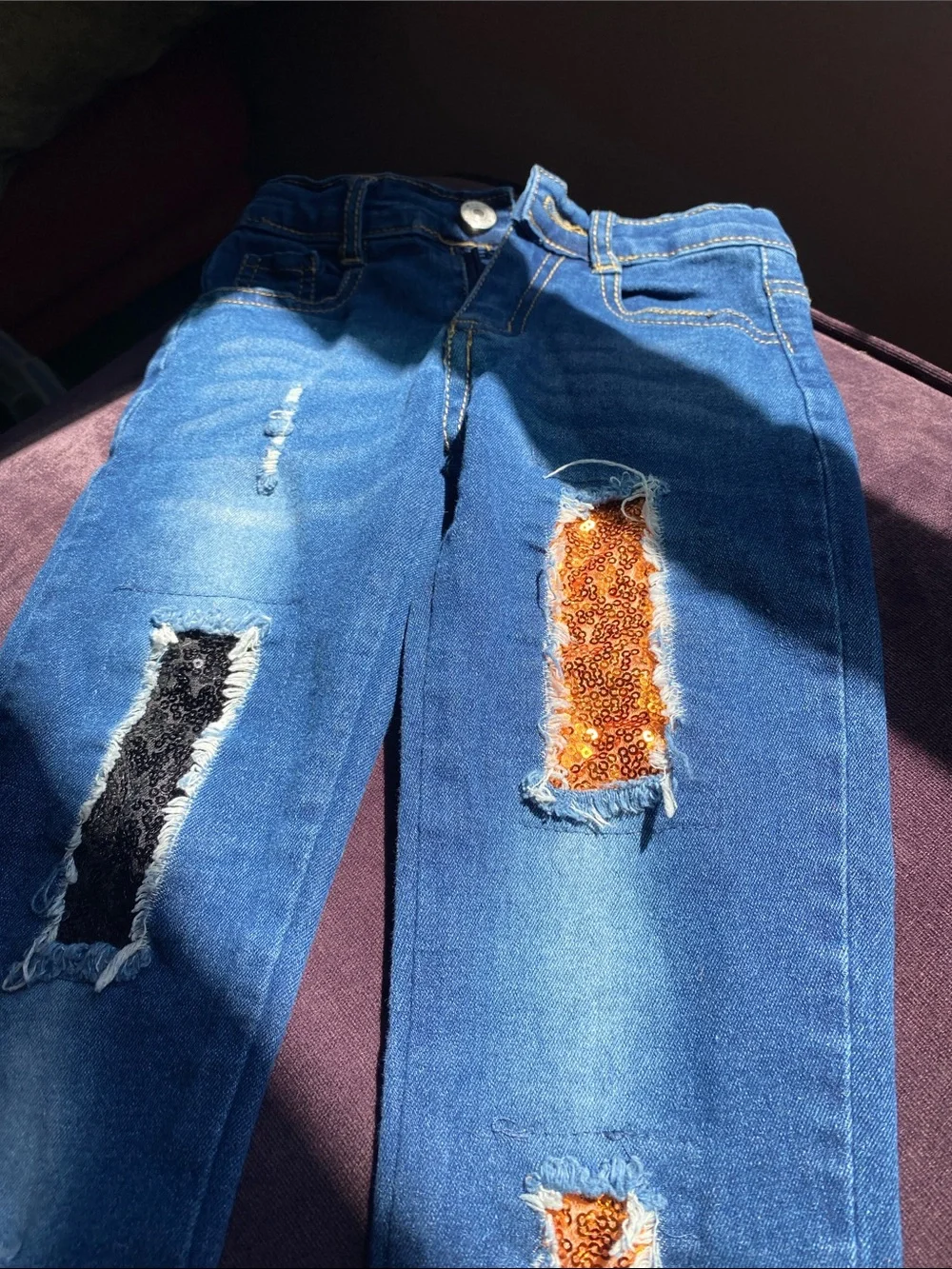 Perfect fall outfit/ girls/large/ shirt with matching jeans set